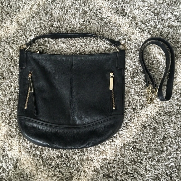 b. makowsky Handbags - B. Makowsky Black Genuine Leather Crossbody Bag